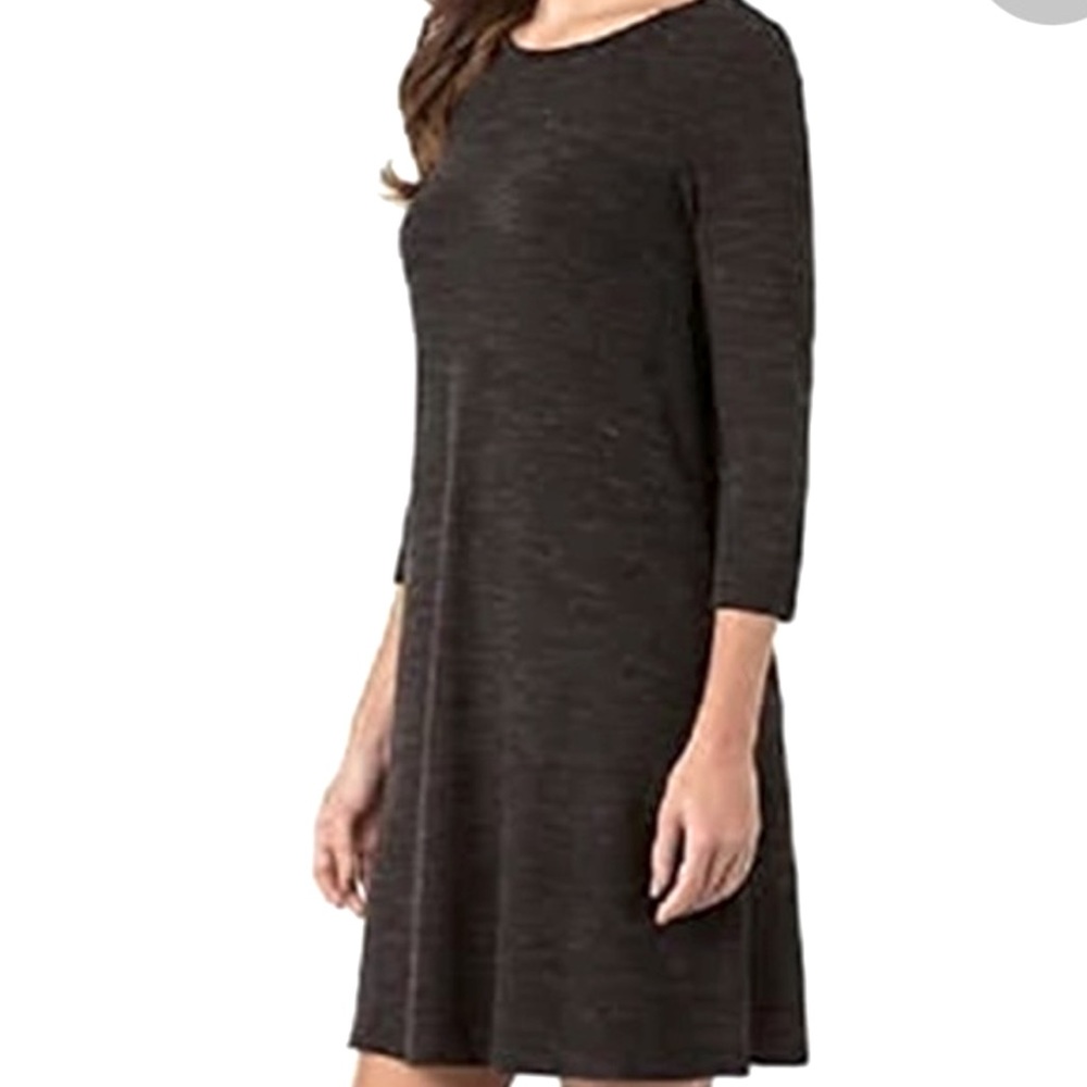 Hilary Radley Plus Size marled black with gray heather dress size XXL